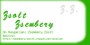 zsolt zsembery business card